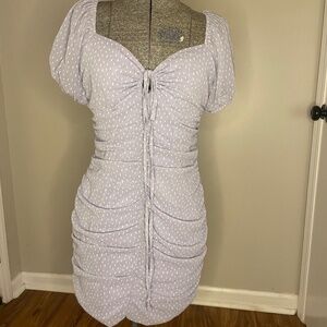Lavender cinched dress